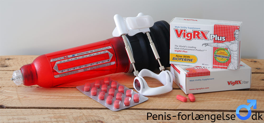 penis pumper kan bruges sammen med en penis forlænger og penis piller